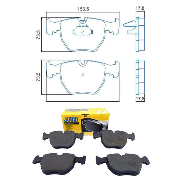 Imagem de Pastilha de Freio Diant. Jurid HQJ2231 BMW X5, X3 - Cód.4952