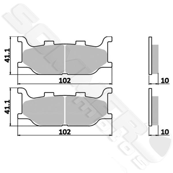 Imagem de Pastilha de Freio Diant Virago 535-1100/ Drag Star 650/ Midnight Star/ Xj 600S Diversion 91-97/ Bolt 950/ Boulevard 1300