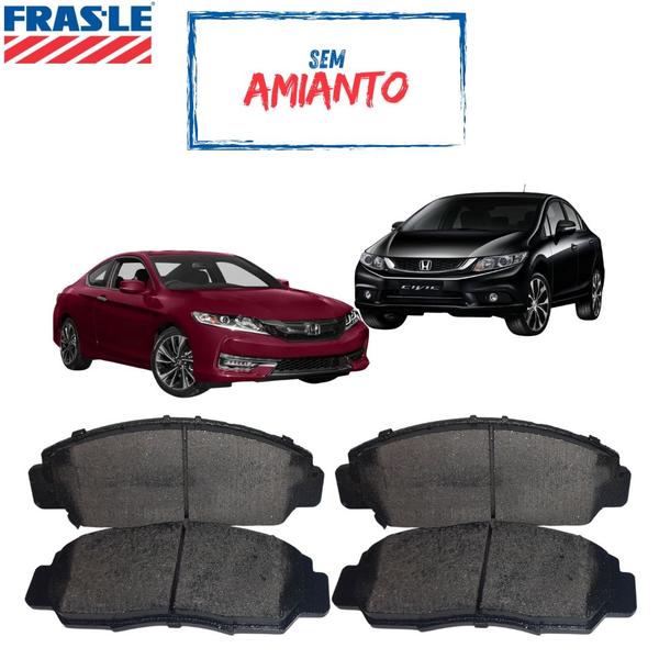 Imagem de Pastilha de Freio Dianteira Fras-le Civic LXR I-VTEC Flexone 2.0L 16V Sohc L4 Eixo DianT 2013 A 2014