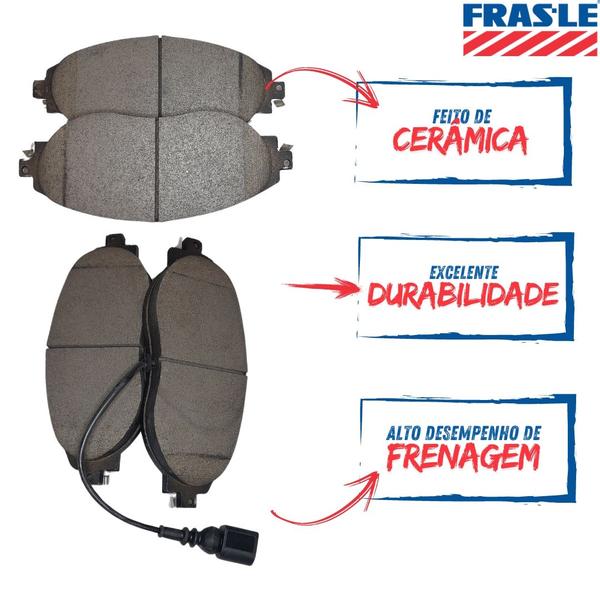 Imagem de Pastilha de Freio Dianteira Fras-le Passat Comfortline 2.0 TSI DSG EA888 2.0 L 16V Dohc 2015 A 2016