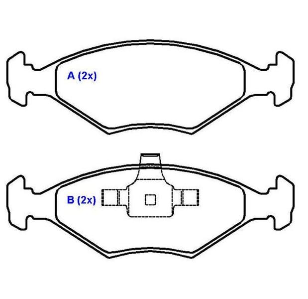 Imagem de Pastilha de freio dianteira Gol Parati Saveiro Effa ulc furgao 2007 a 2009 SYL S1417