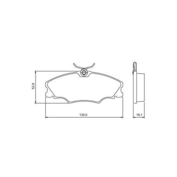 Imagem de Pastilha de Freio Dianteira H100 93 / ... H150 / H200 2.5 95 / ... sem Alarme