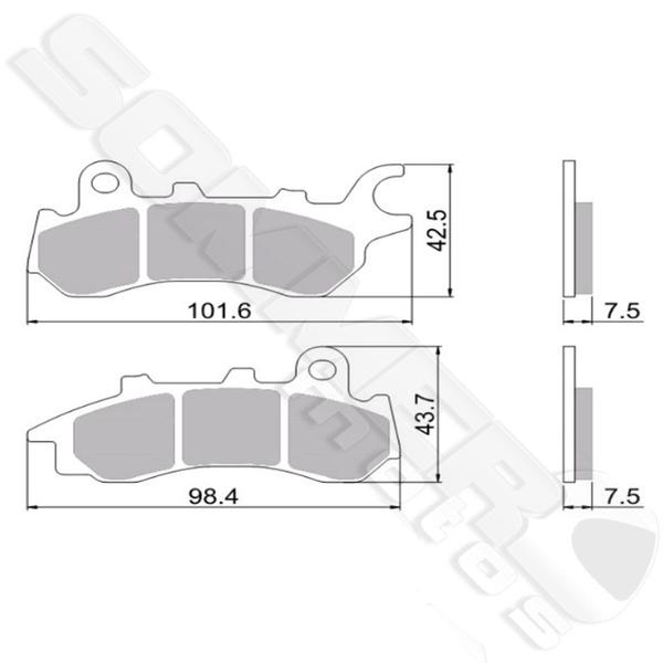 Imagem de Pastilha de Freio Dianteiro Cg-Fan-Titan 160 2018 em Diante VL Brakes