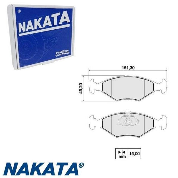 Imagem de Pastilha De Freio Dianteiro - Gol 2008 A 2018 / Voyage 2009 A 2014 - Nkf 1256P - NAKATA