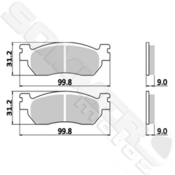 Imagem de Pastilha de Freio Dianteiro GP Tech Semi-Metálica - 1 Par