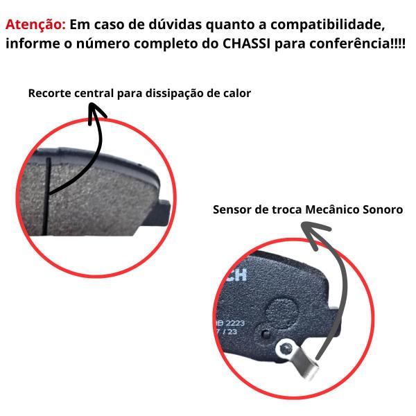 Imagem de Pastilha De Freio Dianteiro Original Bosch HB20S 1.6 2020 2021 2022 BB2223