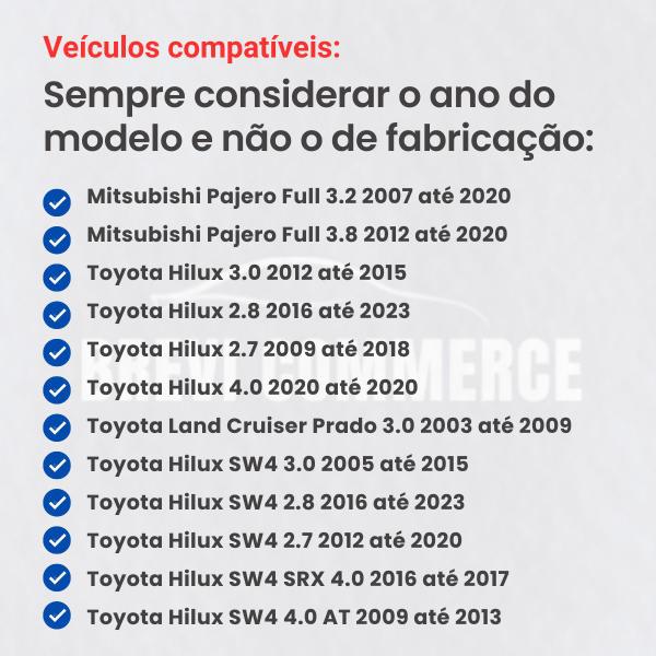 Imagem de Pastilha De Freio Dianteiro Toyota Hilux 2.8 2016 2017 2018 2019 2020 2021 2022 2023