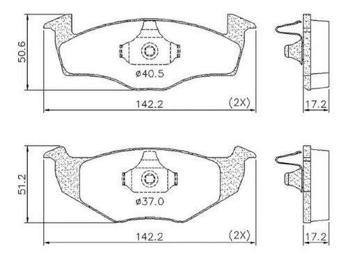 Imagem de Pastilha de Freio Dianteiro Voyage Gol G5 Fox Polo Audi A3