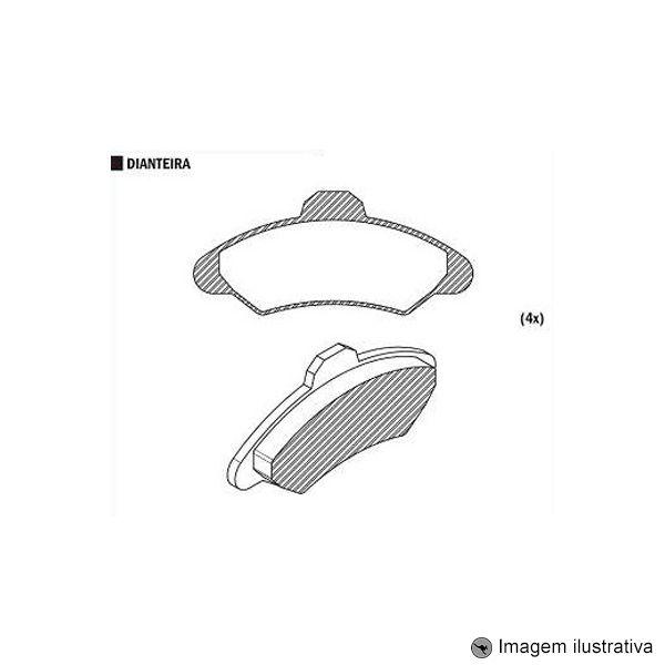 Imagem de Pastilha de Freio Escort / SW 1.8 16V 97 / Verona 1.6 / 1.8 94 / 96 Bendix