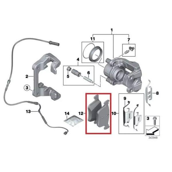 Imagem de Pastilha de Freio Frasle Dianteira para TOYOTA RAV-4 2.4 2006 - 2018