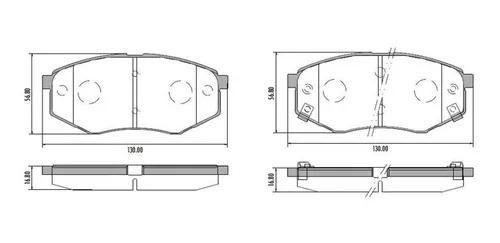 Imagem de Pastilha de Freio FXP48600 IX35 Tucson 2.0 16V Sonata 2.4 16V 10/ Sportage 2.0 16V 10/ Soul 1.6 14/ Dianteira C/Chapa Anti-Ruído
