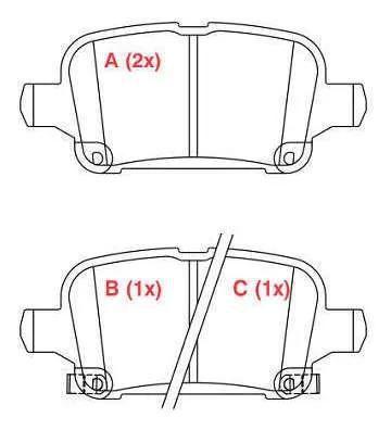 Imagem de Pastilha de Freio FXP49630 Cruze 1.4 17/ Equinox 1.5 2.0 18/ Traseira C/Chapa Anti-Ruído