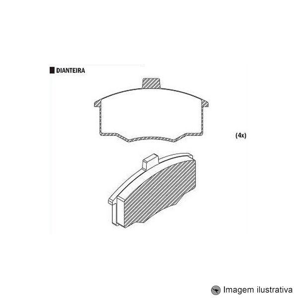 Imagem de Pastilha de Freio Kadett 1.8 1989 / 1996 Ipanema 1.8 / 2.0 1990 / 1996 / Kadett Gsi 1992 / 1995 ( Sistema Varga )