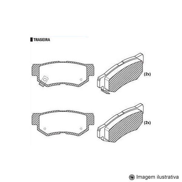 Imagem de Pastilha de Freio Kia Candenza EX 3.5 V6 24V 2011 / Sistema Mando ( Traseira )