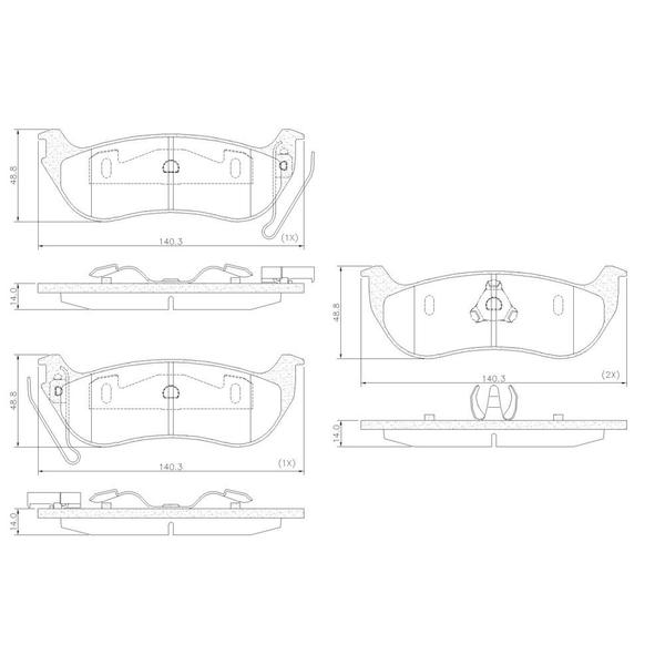 Imagem de Pastilha de Freio NA45160 Wrangler 06/18 Traseira 