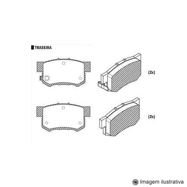 Imagem de Pastilha de Freio New Civic 1.8 / 2.0 2012 / Accord V 2.0 / 2.2 95 / 98 / Crv Lx / ELX 2.4 16V 2003 / ( Traseiro )