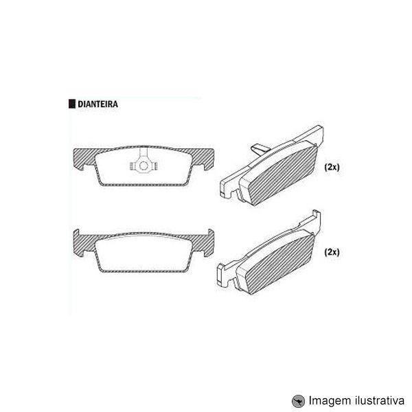 Imagem de Pastilha de Freio Novo Logan / Sandero 1.0 16V / 1.6 8V 2014 / Sandero Stepway 1.6 8V 2014 ...