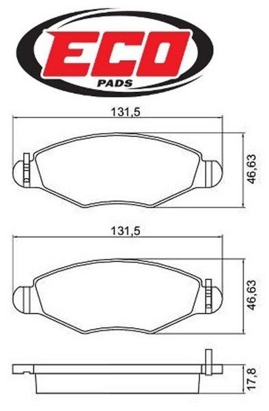 Imagem de Pastilha de freio peugeot 206/207 hoggar