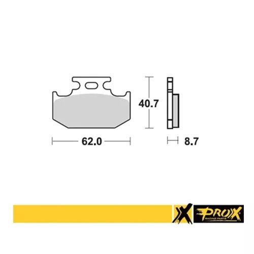 Imagem de Pastilha De Freio Prox Traseira Kx 125/250 89/94+Kdx 125 90/94+Kdx 200 89/99+Rm 125/250 89/95