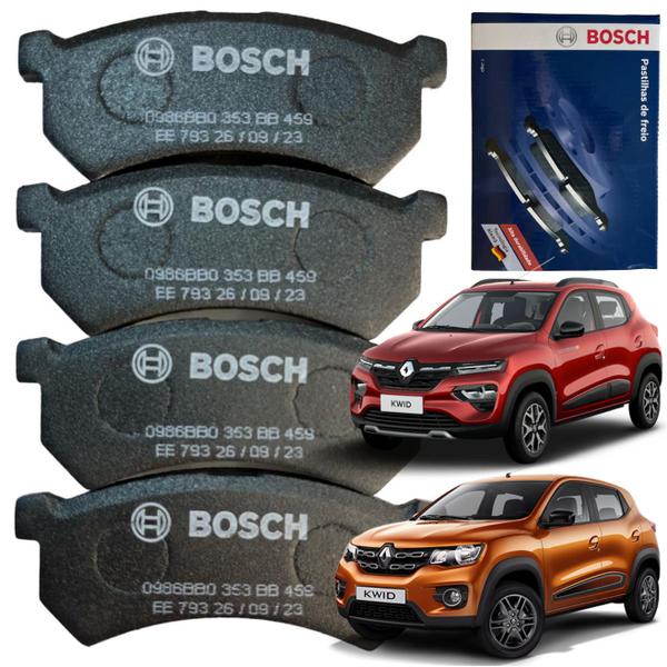 Imagem de Pastilha de Freio Renault Kwid 2017 2018 2019 Disco Sólido Dianteira Bosch