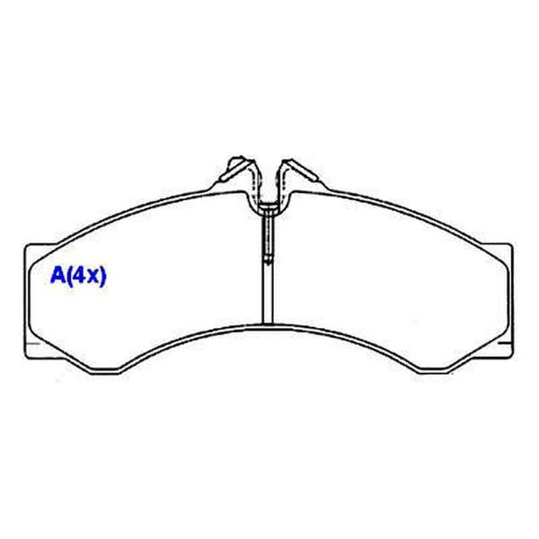 Imagem de Pastilha de freio serve dianteira e traseira Sprinter 1997 em diante SYL S1292