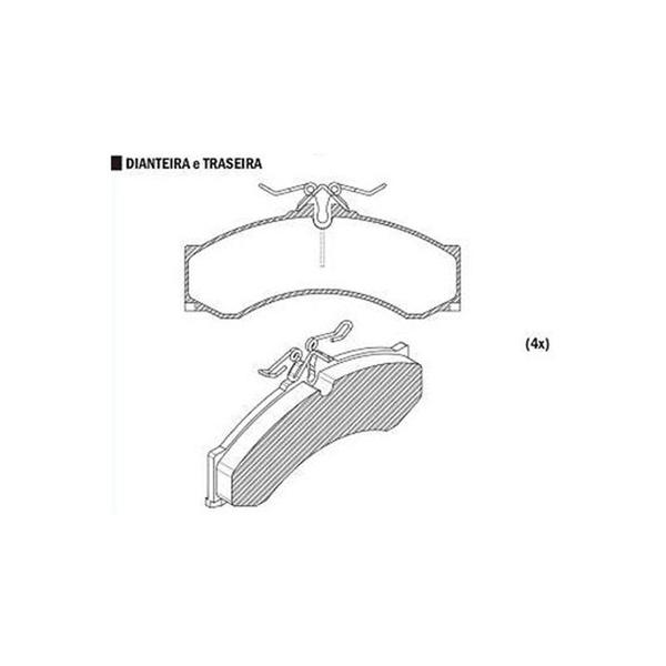 Imagem de Pastilha de Freio Sprinter 310 D97 / 01 Sprinter 311 / 313 / 413 CDI 02 / Sprinter 312 D / 412 D00 / 02 Dianteira / Traseira