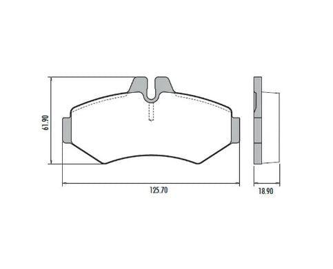 Imagem de Pastilha De Freio Sprinter Traseira Lonaflex P118 Sem Alarme Sistema Bosch Jogo