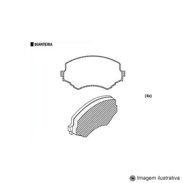 Imagem de Pastilha de Freio Tracker2.0 Td 4X4 01 / Vitara 2.0 Td / 2.0I V6 95 / Vitara 1.6 16V / 2.0 16V 1990 / Akebono