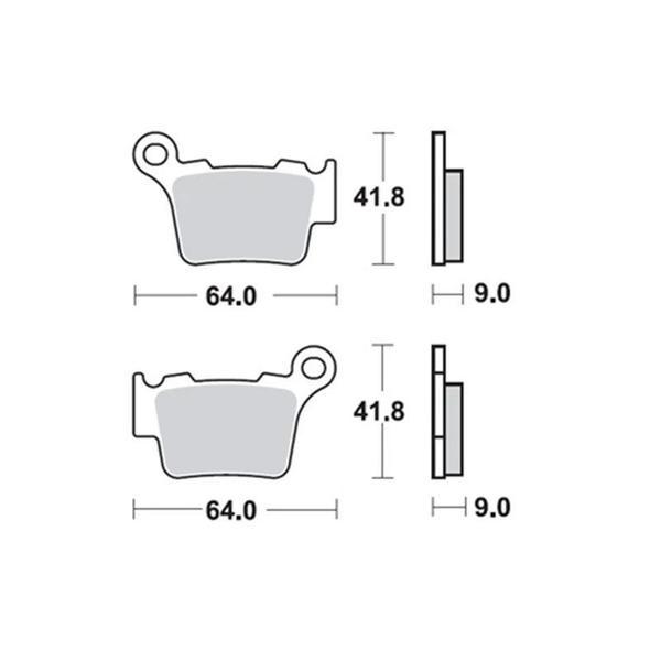 Imagem de Pastilha de Freio Traseira KTM 125-530 03/22 + HUSA 125-570 08/22 ProX