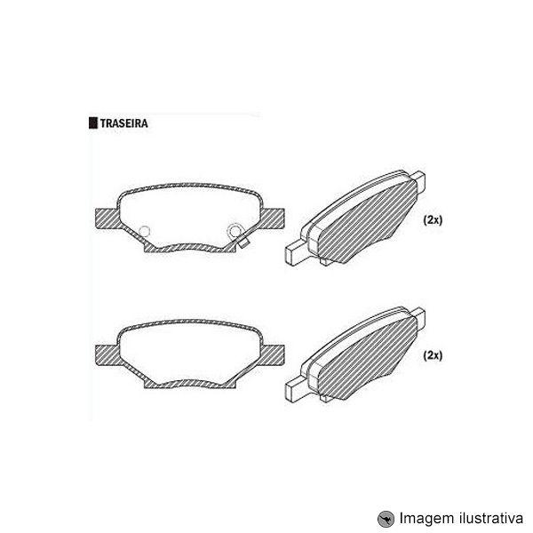 Imagem de Pastilha de Freio Traseiro Malibu LTZ 2.4 16V 10 