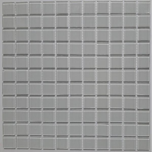 Imagem de Pastilha de Vidro Quadrados de 2,5cm Cristal Glass Mosaic 30cmx30cm (Placas)