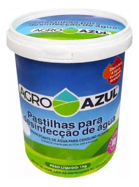 Imagem de Pastilha Desinfetante  Agua Consumo Humano Agroazul 1 Kg