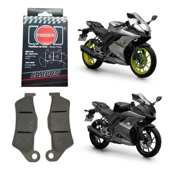 Imagem de Pastilha Dianteira Fischer Carbon Yamaha Yzf R15 2024 2025