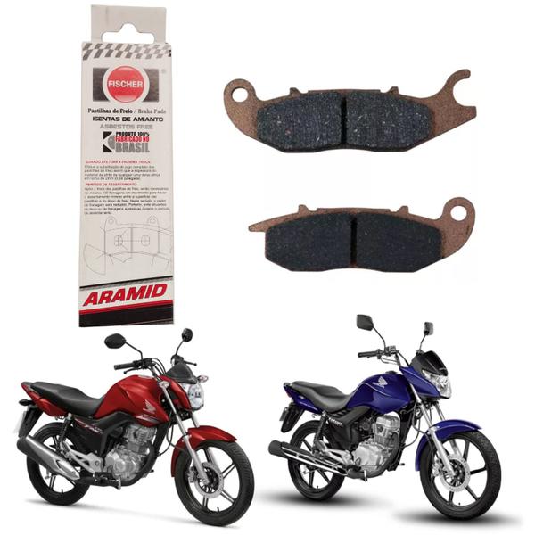 Imagem de Pastilha Dianteira Freio Fischer Aramid Monkey Cbr R 125 150 Cbf 125 Monkey 125 Msx 125