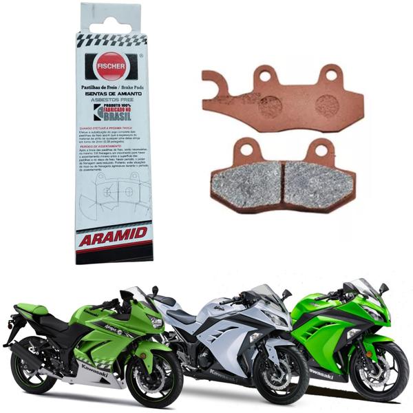 Imagem de Pastilha Fischer Aramid Dianteira / Traseira Kawasaki Ninja 250 300