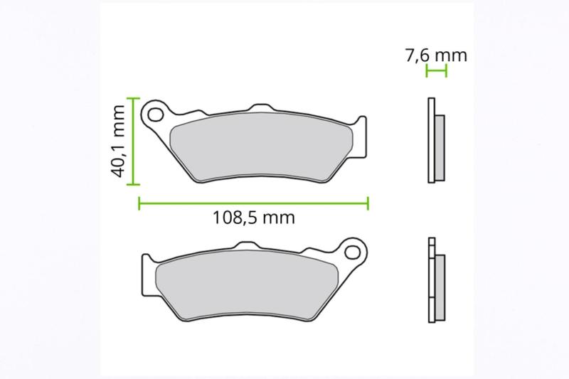 Imagem de Pastilha Freio Brembo Dianteira Yamaha XT 660R Xt660r 2004-