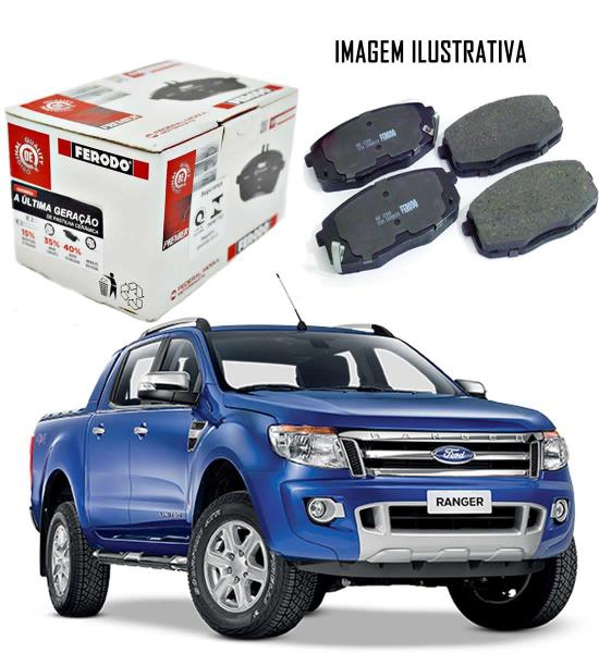 Imagem de Pastilha Freio Ceramica Dianteira Ford Ranger XLS XLT LIMITED 2.5 2013 2014 2015 2016 2017 2018 2019