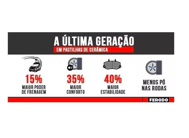 Imagem de Pastilha Freio Ceramica Dianteira Ford Ranger XLS XLT LIMITED 2.5 2013 2014 2015 2016 2017 2018 2019