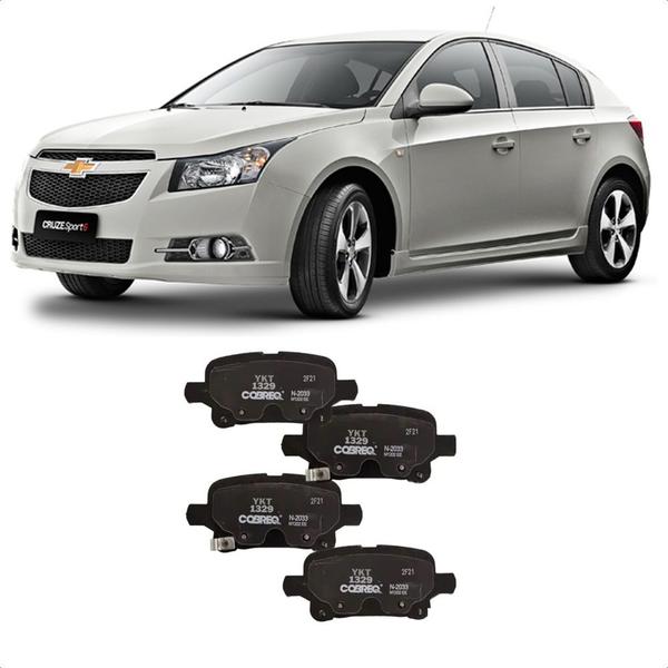 Imagem de Pastilha Freio Chevrolet Cruze 1.4 2017 em Diante Traseira Cobreq