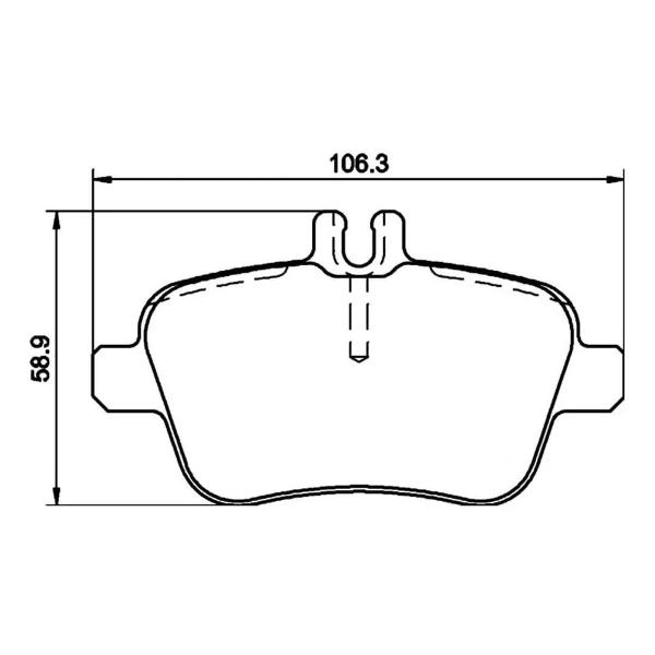 Imagem de Pastilha freio dian/tras mercedes gla200 2014 original bosch