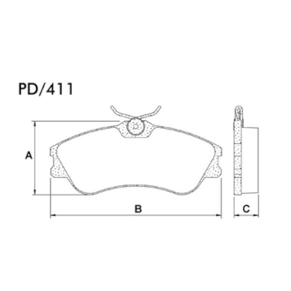 Imagem de Pastilha Freio Dianteira 207, Xsara