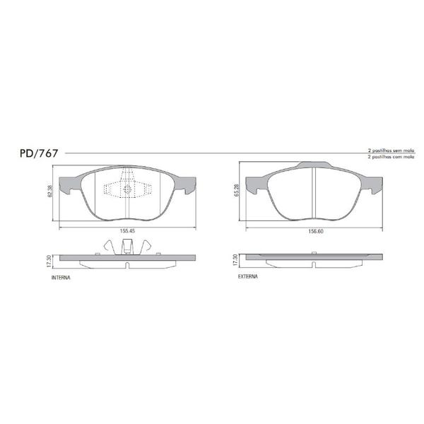 Imagem de Pastilha Freio Dianteira C30, Ecosport, Focus