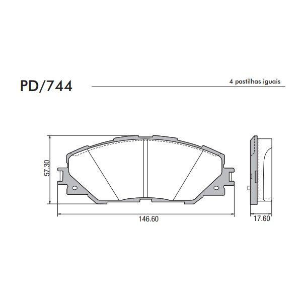 Imagem de Pastilha Freio Dianteira Rav4