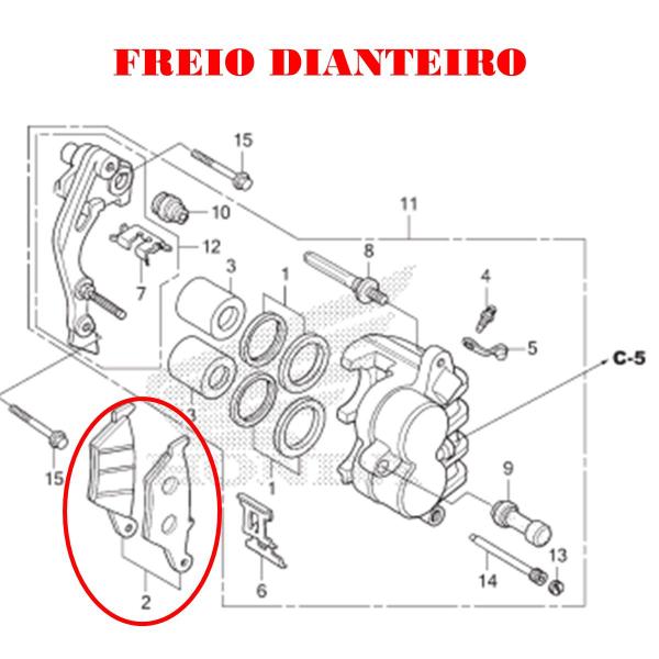 Imagem de Pastilha Freio Dianteiro E Traseiro Bros 160 Esdd 16 Á 17