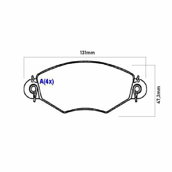 Imagem de Pastilha Freio Dianteiro Peugeot 206