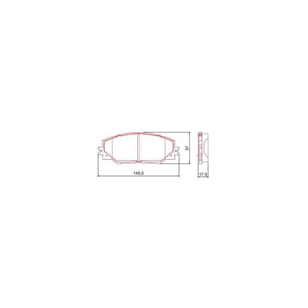 Imagem de Pastilha Freio Dianteiro Rav4 2012 a 2024 Ferodo HQF-4129C