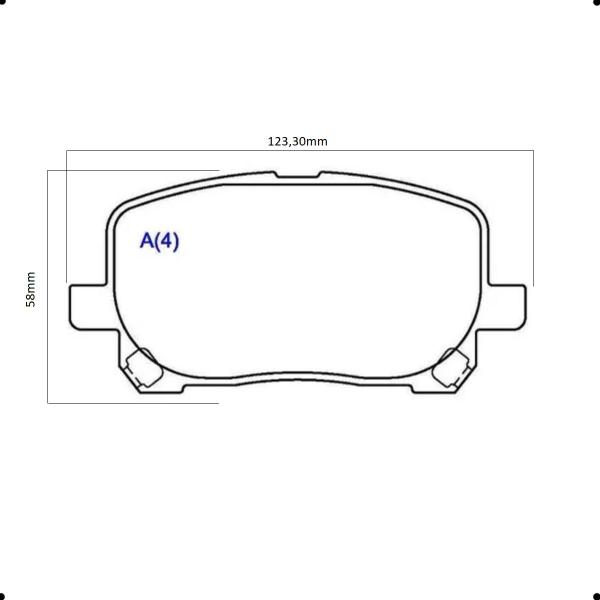 Imagem de Pastilha Freio Dianteiro Toyota Corolla 1.8 16V ABS