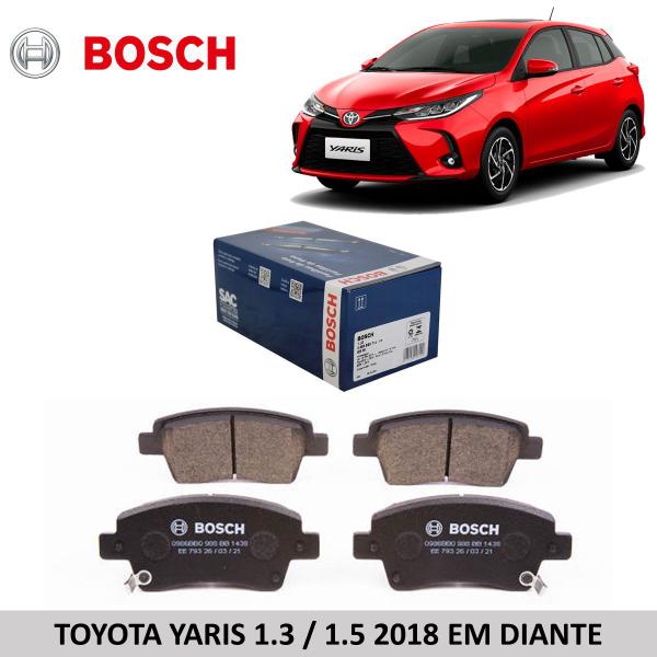 Imagem de Pastilha freio dianteiro toyota yaris 2018 em diante bosch