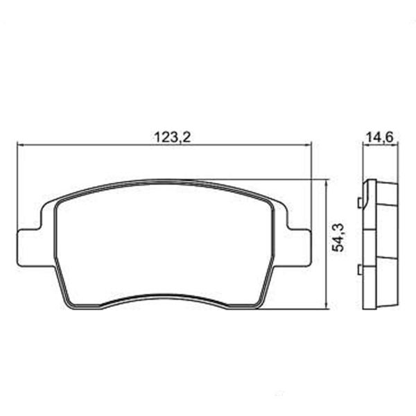 Imagem de Pastilha freio dianteiro toyota yaris 2018 original bosch