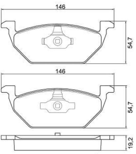 Imagem de Pastilha freio dianteiro volkswagen bora 2.0 2000 bosch